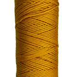 Amber yellow skein of cotton yarn