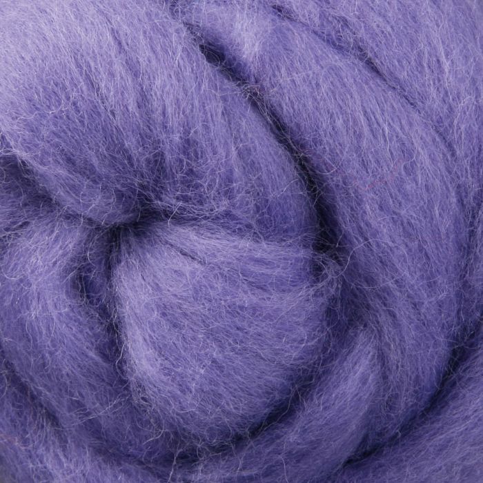 Ashford Corriedale Lilac, Purple Fiber