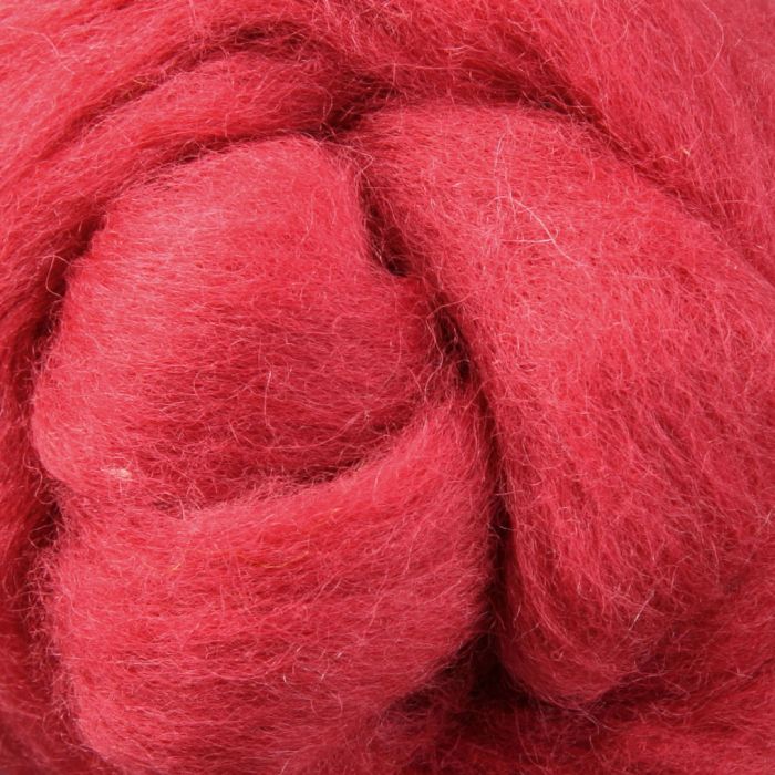 Ashford Corriedale Strawberry Shortcake, Pink Fiber