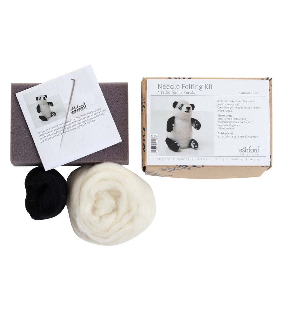 Ashford Needle Felting Kit Panda