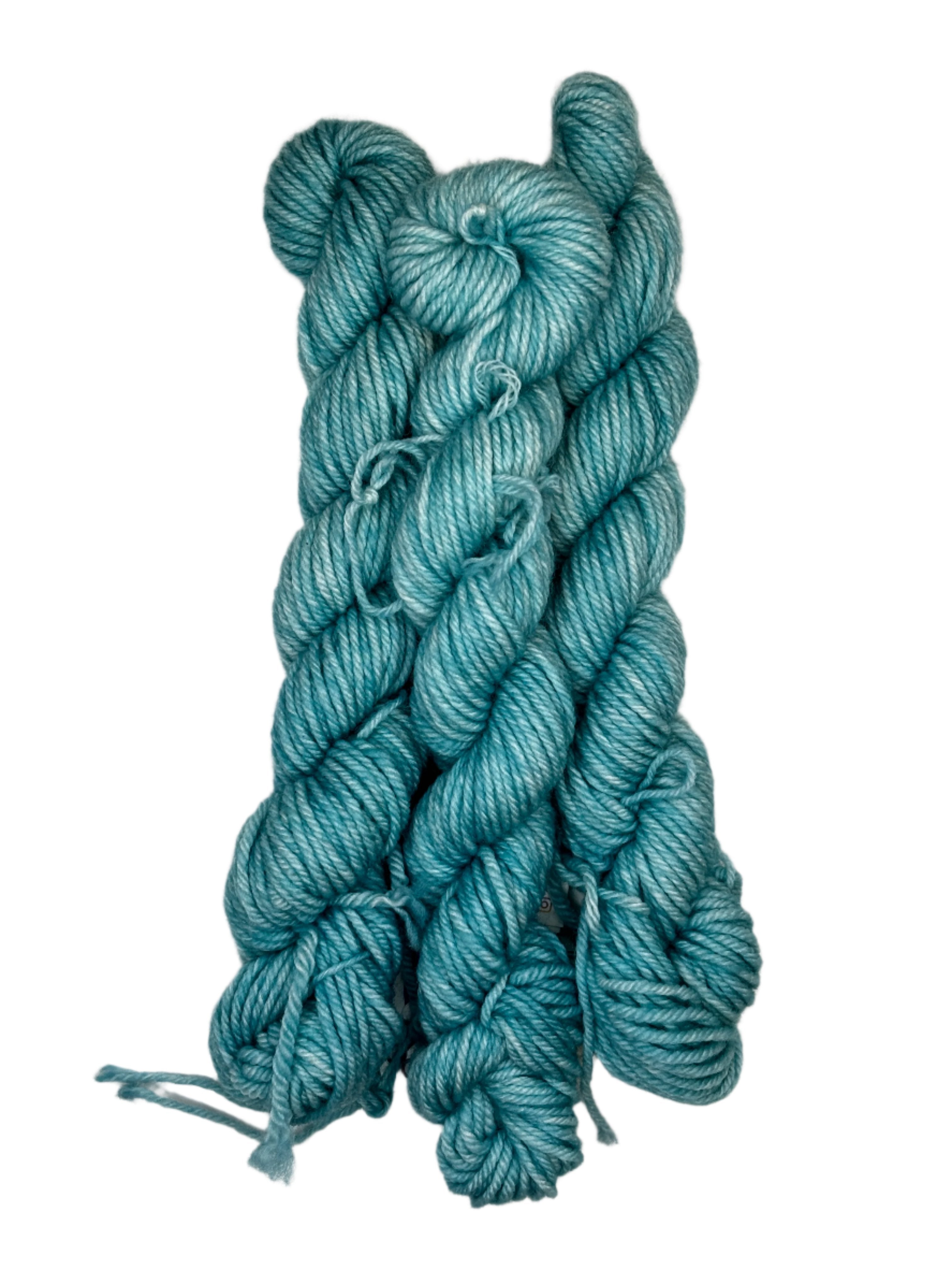 light blue mini skein