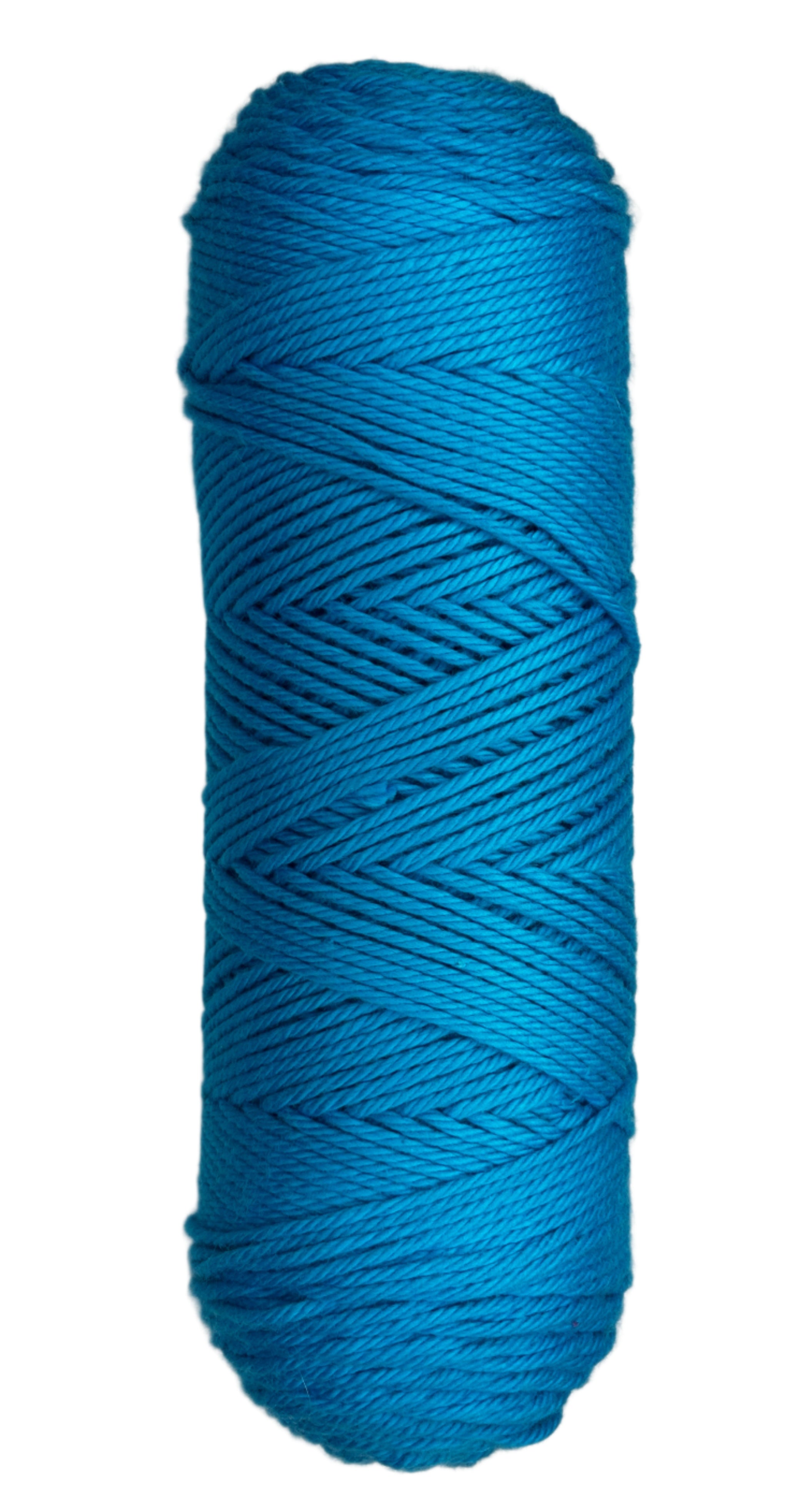 Azure Blue skein of cotton yarn