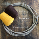 UW Brown or Gold Nature Spun Worsted Yarn-2