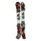 Two mini skeins of wool yarn hand dyed in Wyoming in the color brown red green black