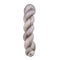 A skein of hand-dyed fingering/sock yarn color grey white 