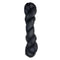 Skein of mohair silk yarn hand-dyed in Wyoming in the color black