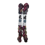 Blackbird Sycamore Fingering Mini Skein Yarn Color pink grey tan black 