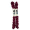 Mini Skeins of Hand Dyed yarn in the color deep burgundy