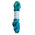 Blackbird Sycamore Fingering Mini Skein Yarn Color blue green 