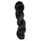 Skein of hand dyed mohair silk in the color black