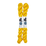 Blackbird Sycamore Fingering Mini Skein Yarn Color golden yellow