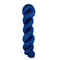 A skein of hand-dyed fingering/sock yarn color navy