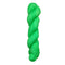 A skein of hand-dyed fingering/sock yarn color green 