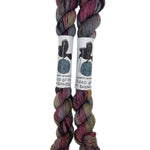 Blackbird Sycamore Fingering Mini Skein Yarn Color pink grey tan black 
