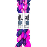Blackbird Sycamore Fingering Mini Skein Yarn Color purple navy pink 