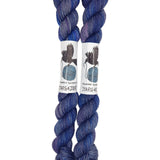 Blackbird Sycamore Fingering Mini Skein Yarn Color navy grey