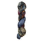 Skein of superkid mohair silk lace weight yarn color blue brown red black