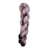 mohair yarn with pink and dark brown color