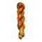 A skein of hand-dyed fingering/sock yarn color orange brown red speckles