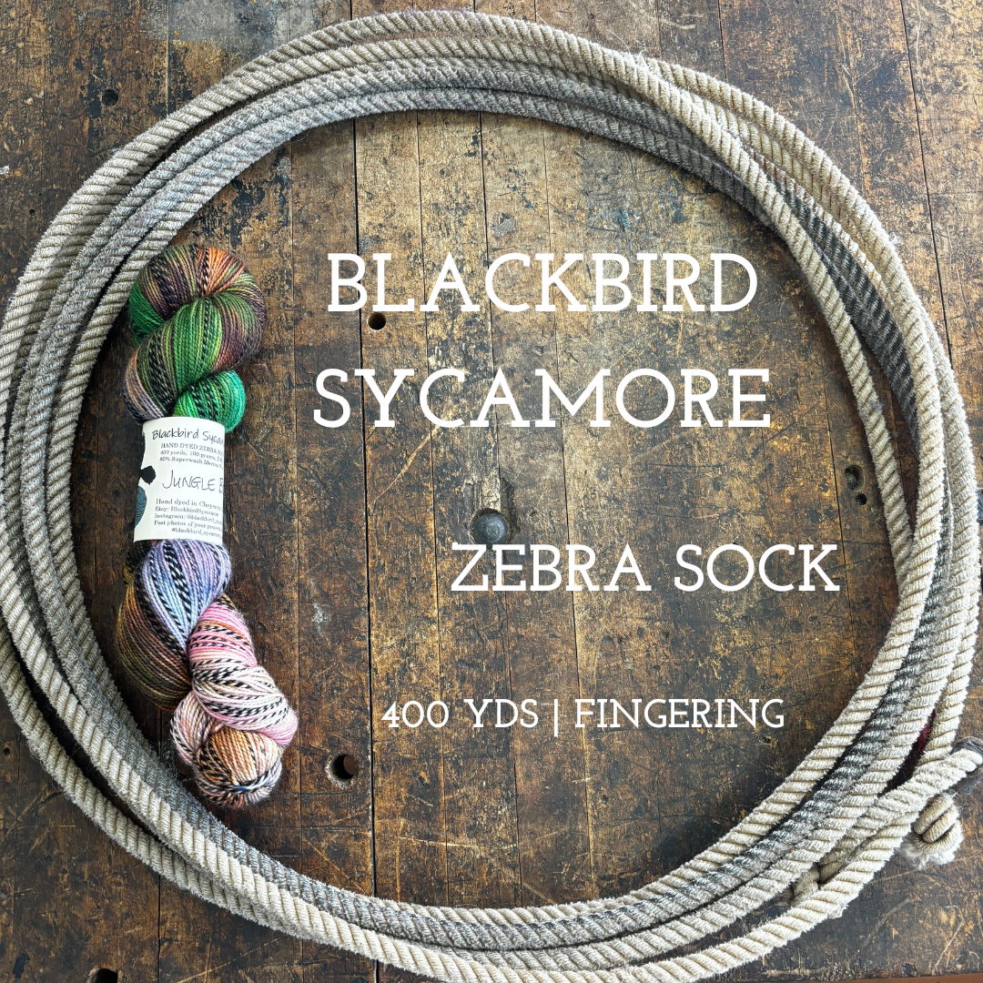 Blackbird Sycamore Zebra Yarn