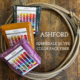 Ashford Corriedale Sliver Color Pack Fiber