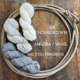 BB Homegrown Angora / Wool Yarn
