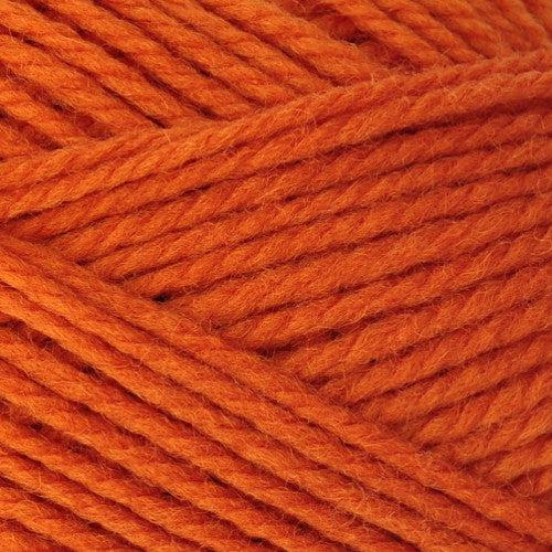 Upclose image of Nature Spun Wool Yarn in the color orange