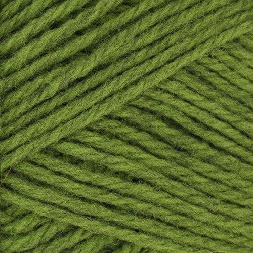 Upclose image of Nature Spun Wool Yarn in the color yellow green