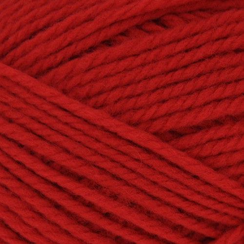 Upclose image of Nature Spun Wool Yarn in the color orange red