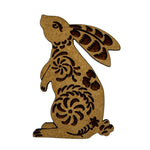 WOODEN NEEDLE MINDER WITH ENGRAVED DESIGN