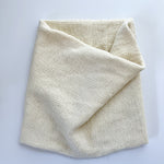 Basic Knit infinity Cowl knit in a off-white yarn