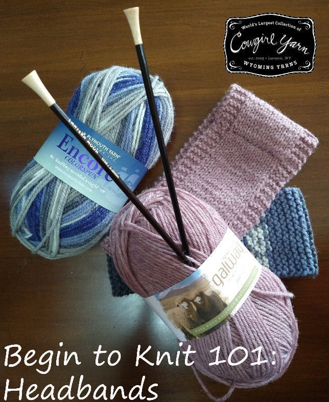 graphic of Begin to knit 101 headbands class