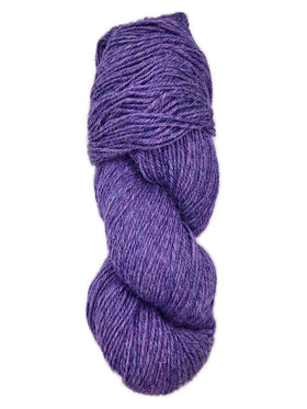 Skein of alpaca yarn color purple