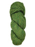 Skein of alpaca yarn color grass green