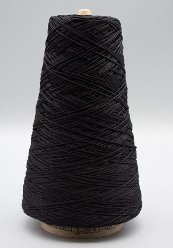 Lunatic Fringe Yarns 10/2 Mercerized Cotton Tubular Spectrum 8 oz cone color black