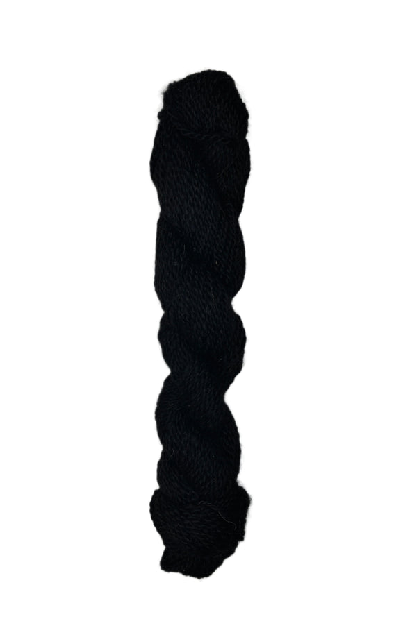 Skein of exclusive Cowgirl wool Yarn in the color black