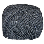 Ball of mildly tweedy yarn color black