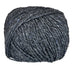 Ball of mildly tweedy yarn color black