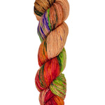 Blackbird Sycamore Fingering/Sock Yarn color orange green purple red mild speckles