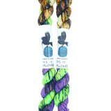 Blackbird Sycamore Fingering Mini Skein colors of halloween
