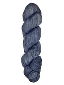 A skein of hand-dyed fingering/sock yarn color black