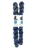 Blackbird Sycamore Fingering Mini Skein color black