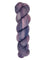 A skein of hand-dyed fingering/sock yarn color purple blue pink