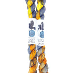 Blackbird Sycamore Fingering Mini Skein color yellow black orange 