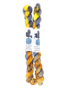 Blackbird Sycamore Fingering Mini Skein color yellow black orange 