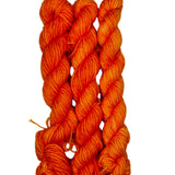Bright orange mini skein
