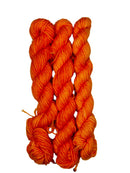 Bright orange mini skein