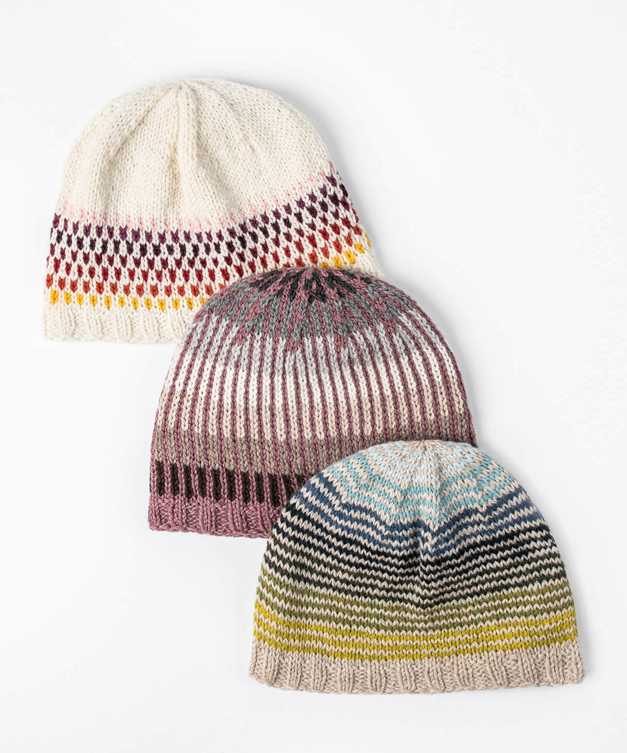 Blue Sky Fibers Corning Gradient Trio Cap Patterns