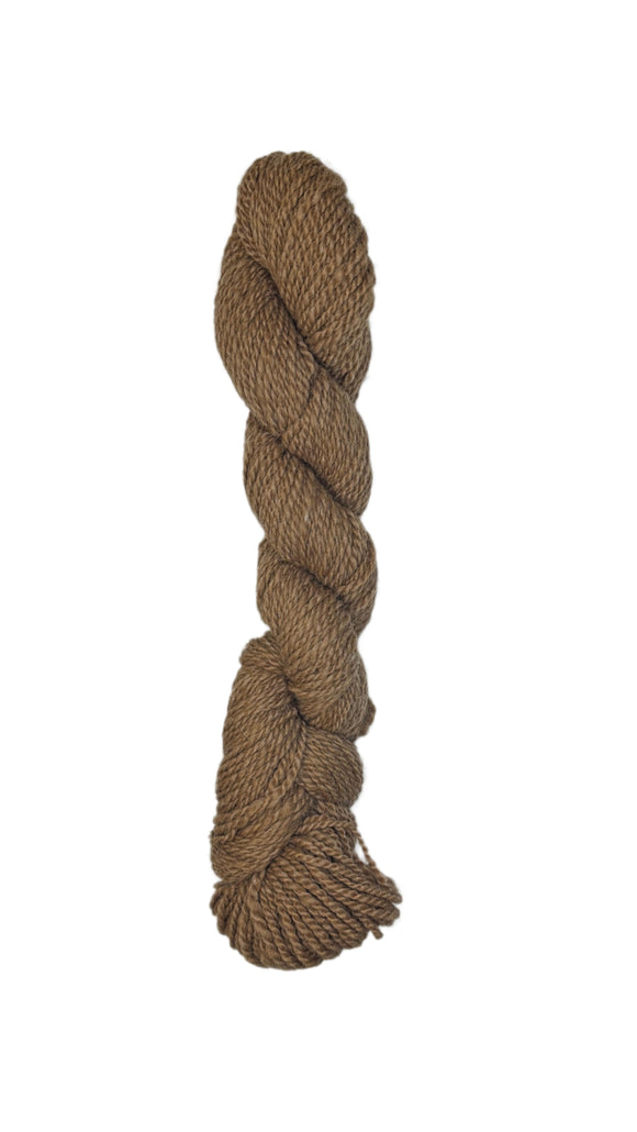 Skein of exclusive Cowgirl wool Yarn in the color brown