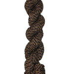 Skein of exclusive Cowgirl wool Yarn in the color Brown and Black Marl